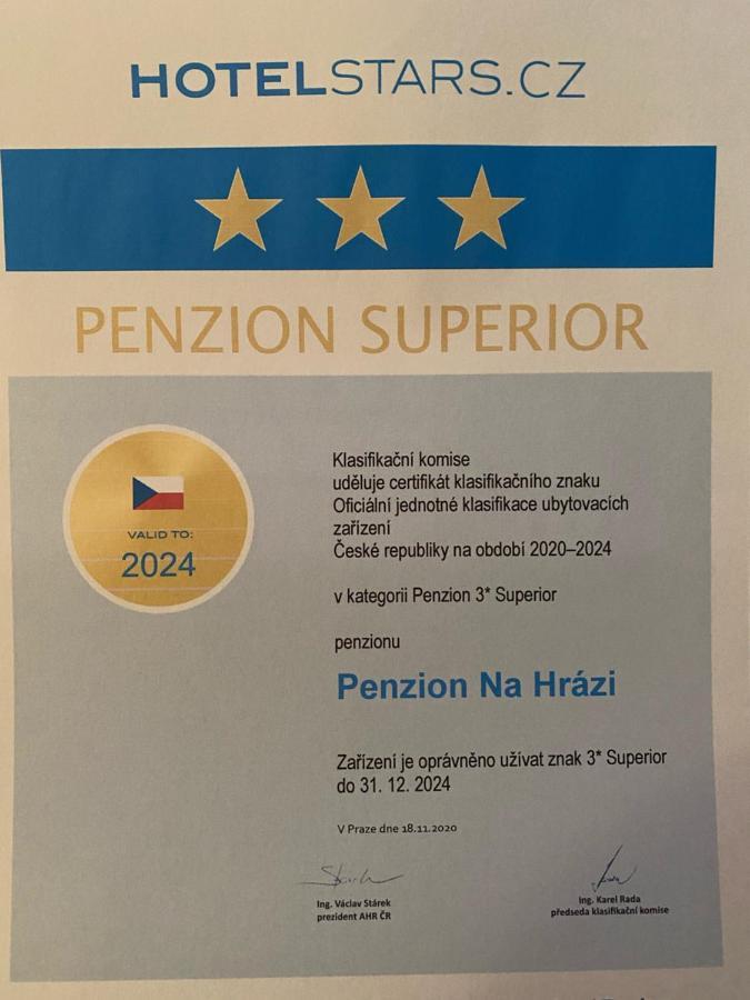 Penzion Na Hrazi Poděbrady Esterno foto
